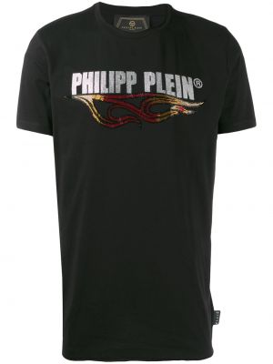 Camiseta de cristal Philipp Plein negro