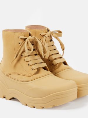 Leder ankle boots Loewe beige