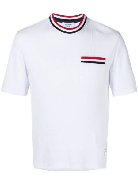 Bavlnené tričko Thom Browne biela