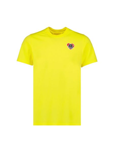 Koszulka w serca Moncler żółta