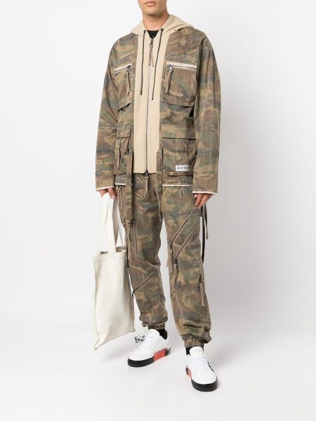 Hose mit reißverschluss mit camouflage-print Mostly Heard Rarely Seen braun