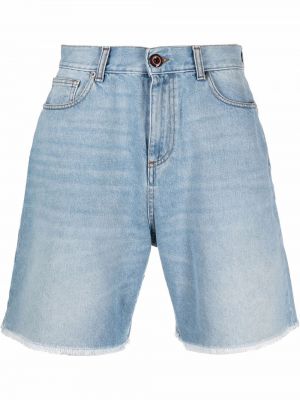 Shorts en jean à imprimé Vision Of Super bleu