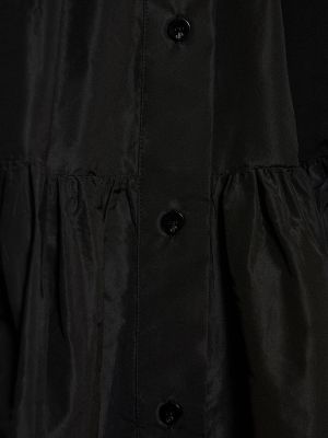 Midi sukňa na gombíky Patou čierna