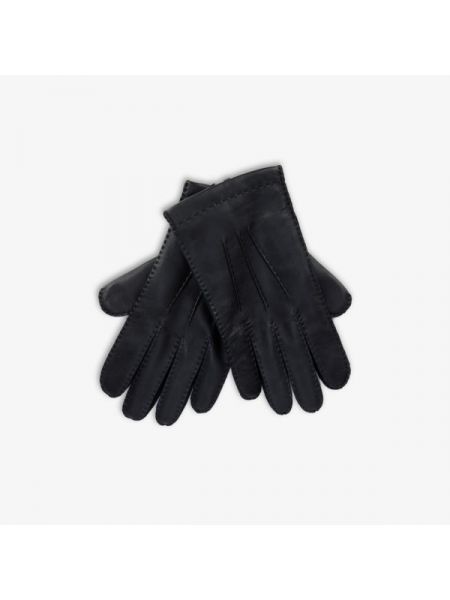 Кашемировые кожаные перчатки Dents черные