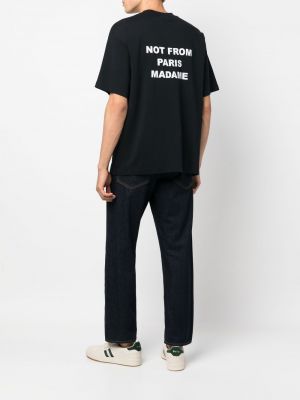 T-krekls ar apdruku Drôle De Monsieur melns