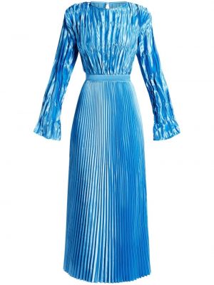Sukienka długa plisowana L'idée niebieska