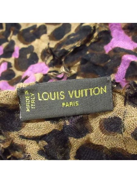 Szal z kaszmiru retro Louis Vuitton Vintage brązowa