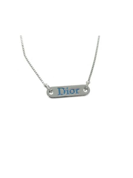 Naszyjnik Dior Vintage srebrny