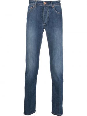 Slank lav midje stretch jeans Barba blå