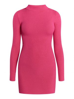 Πλεκτή φόρεμα Mymo ροζ