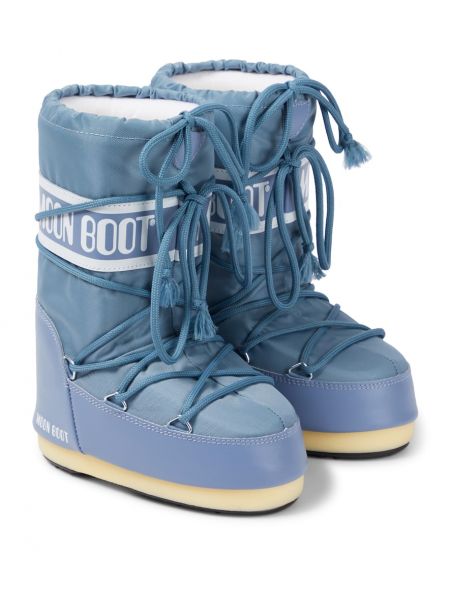 Lumisaappaat tytöille Moon Boot Kids harmaa