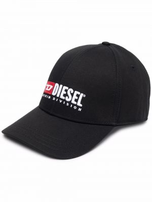 Cappello con visiera ricamato Diesel nero