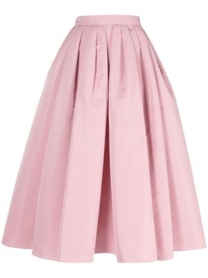 Plisirana midi suknja Alexander Mcqueen ružičasta