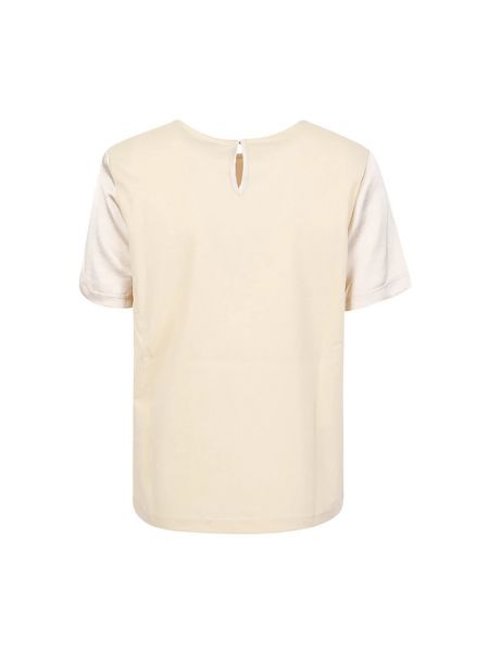 Camiseta lyocell de tela jersey Max Mara Weekend beige