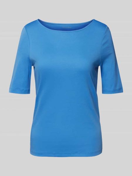Koszulka w jednolitym kolorze Christian Berg Woman niebieska