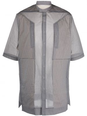 Прозрачна риза Rick Owens сиво