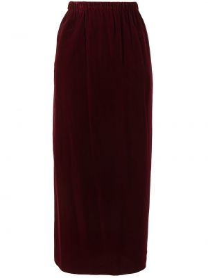 Falda de terciopelo‏‏‎ Comme Des Garçons Pre-owned rojo