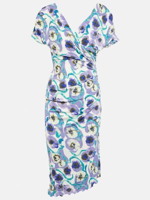 Sukienka midi z nadrukiem z dżerseju Diane Von Furstenberg