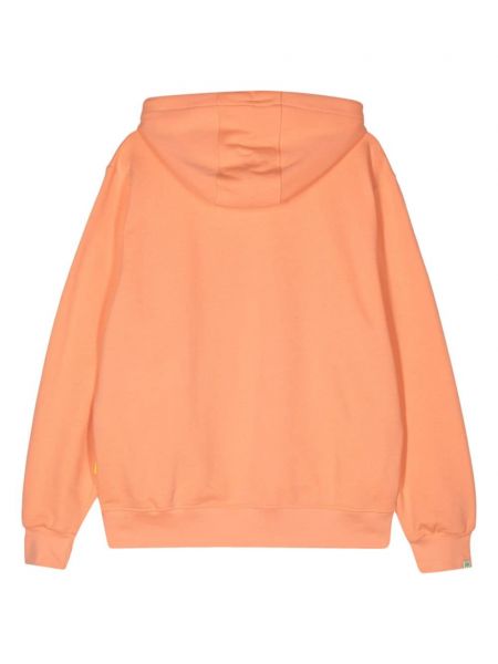 Kokvilnas kapučdžemperis ar apdruku Barrow oranžs