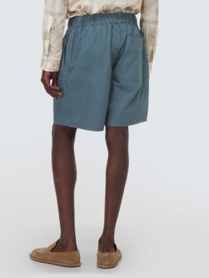 Pantalones cortos de algodón Commas azul