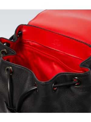 Kožni ruksak Christian Louboutin crna