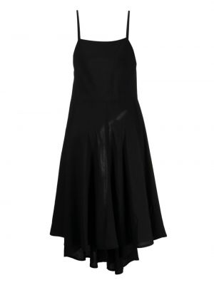 Nėriniuotas suknele su raišteliais Yohji Yamamoto juoda