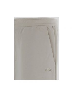 Pantalones cortos de algodón Hugo Boss beige