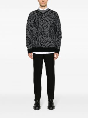 Jacquard woll pullover Versace