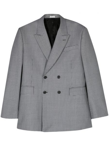 Hundetandsmønstret dobbeltradet blazer Alexander Mcqueen sort