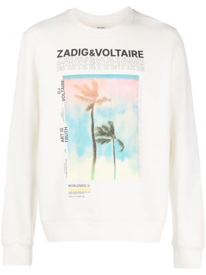 Суитчър с принт Zadig&voltaire бяло