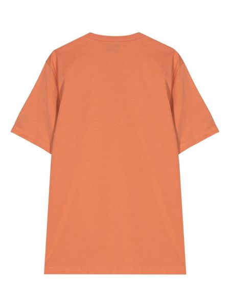 Kokvilnas t-krekls ar zebras rakstu Ps Paul Smith oranžs