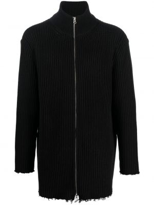 Distressed pullover mit reißverschluss Mm6 Maison Margiela schwarz