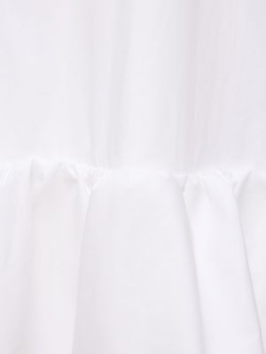 Sukienka midi bawełniana z falbankami Interior biała