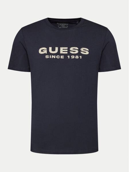 T-shirt slim Guess bleu