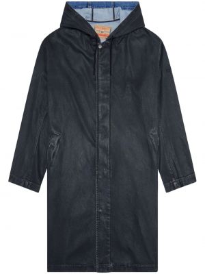 Kabát s kapucí Diesel černý