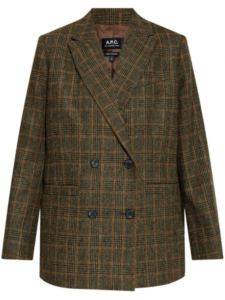 Kontrolleret dobbeltradet blazer A.p.c. brun