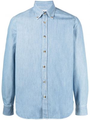 Camisa vaquera con botones Boglioli azul