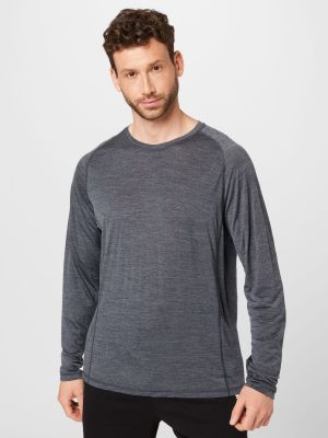 Меланж тениска с дълъг ръкав Smartwool сиво