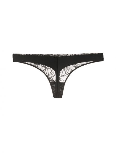 Tangas de encaje Calvin Klein Underwear negro