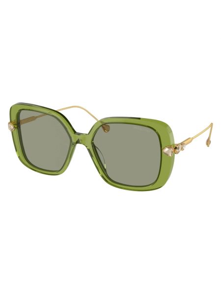 Okulary przeciwsłoneczne Swarovski zielone