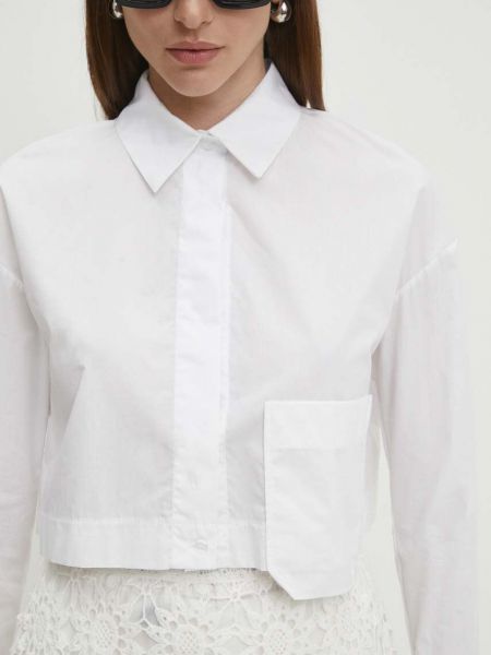 Pamučna košulja bootcut Answear Lab bijela