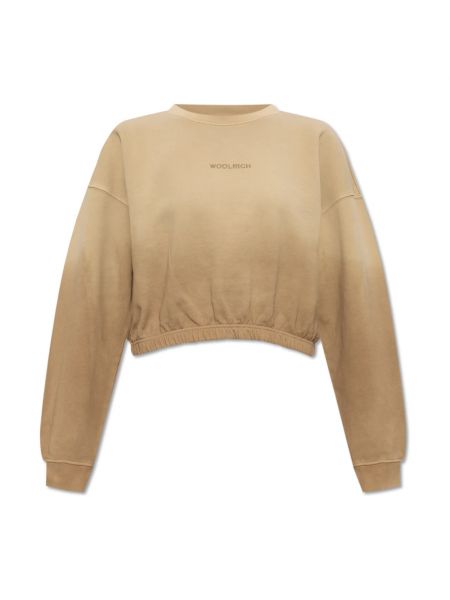 Oversize sweatshirt Woolrich beige