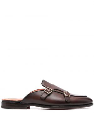 Mules Santoni brun