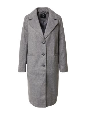 Klasický priliehavý kabát z polyesteru Dorothy Perkins - sivá