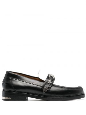 Skinn loafers Toga hvit