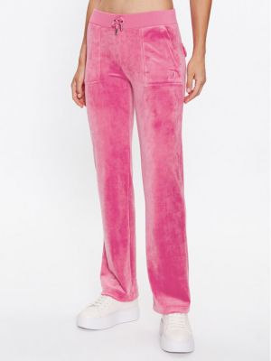 Spodnie sportowe Juicy Couture różowe