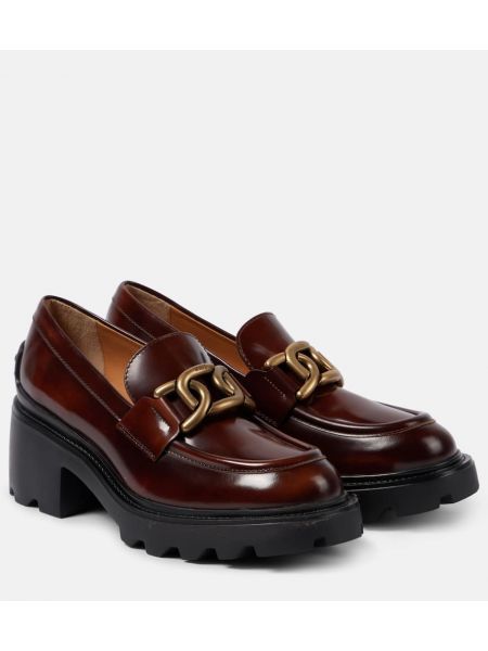 Lær pumps Tod's brun