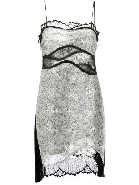 Koktejl obleka s čipko Victoria Beckham