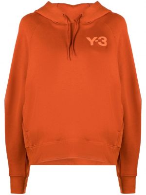 Trykt hettegenser Y-3 oransje