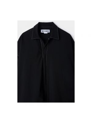 Camisa de lana Sunnei negro